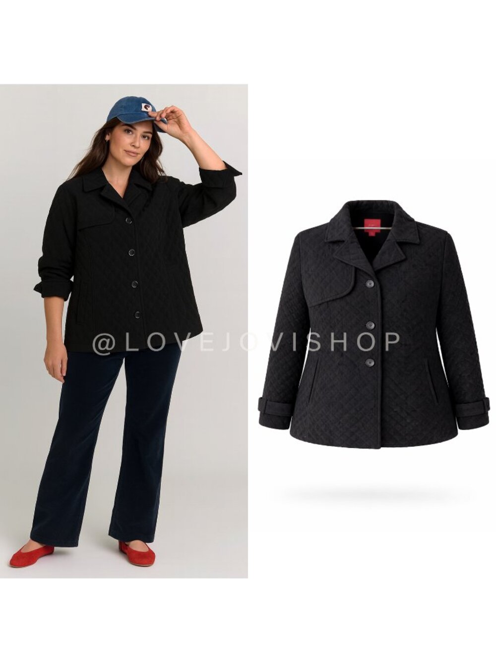 Classic | Black Quilted Equestrian Spring Jacket | Size 1X | Ralph Lauren Vibes